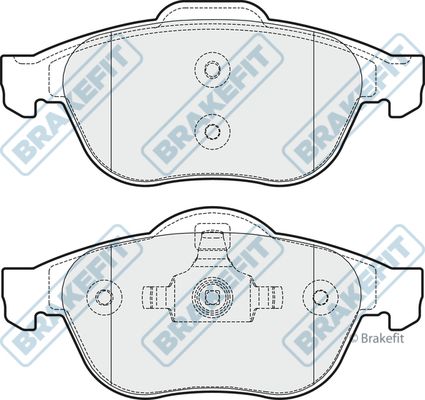 APEC BRAKING stabdžių trinkelių rinkinys, diskinis stabdys PD3099